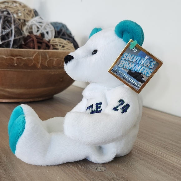 🧸 Ken Griffey Jr. #24 Salvino’s Bammers Bear – Seattle Mariners Plush - Picture 2 of 12